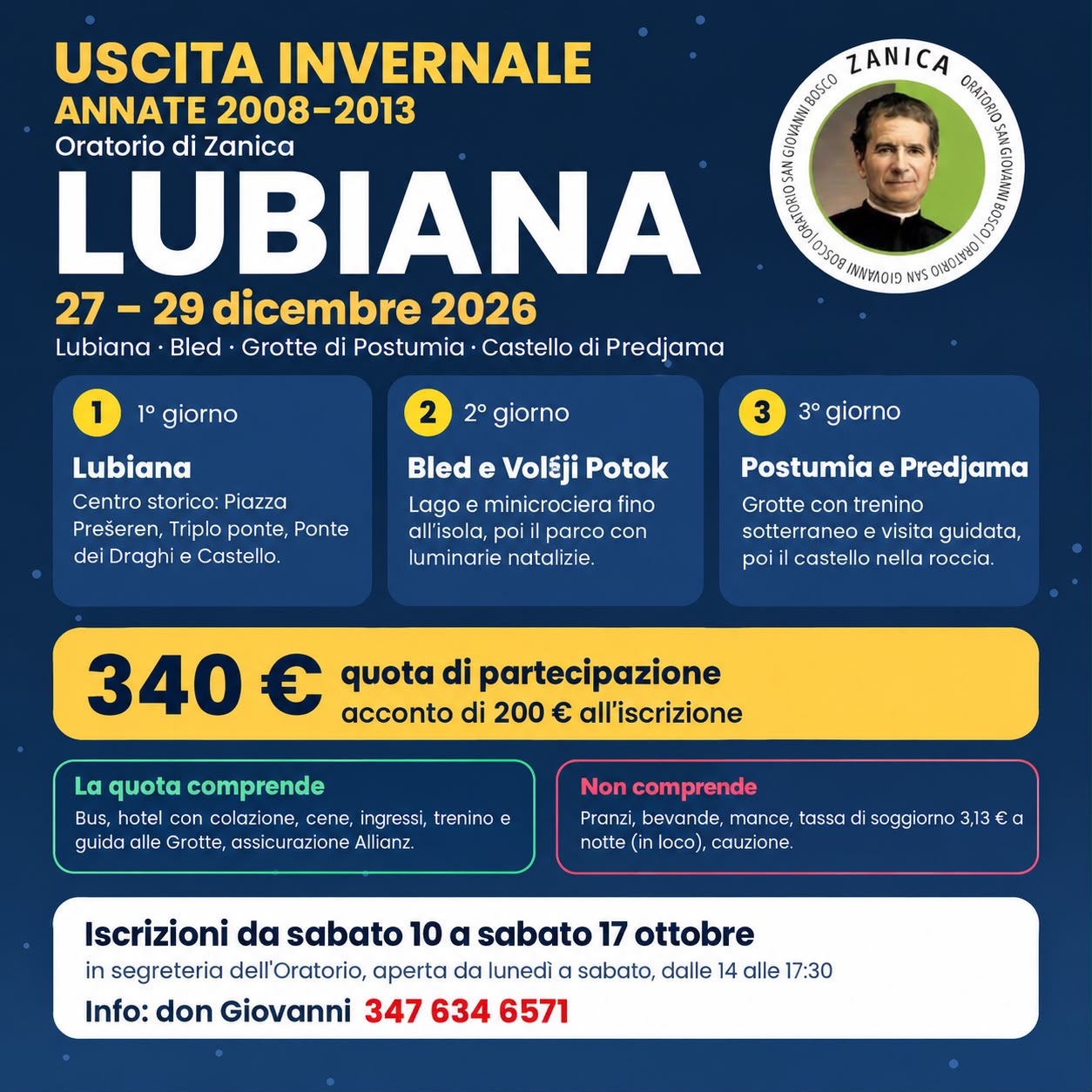 Viaggio invernale LUBIANA 2026